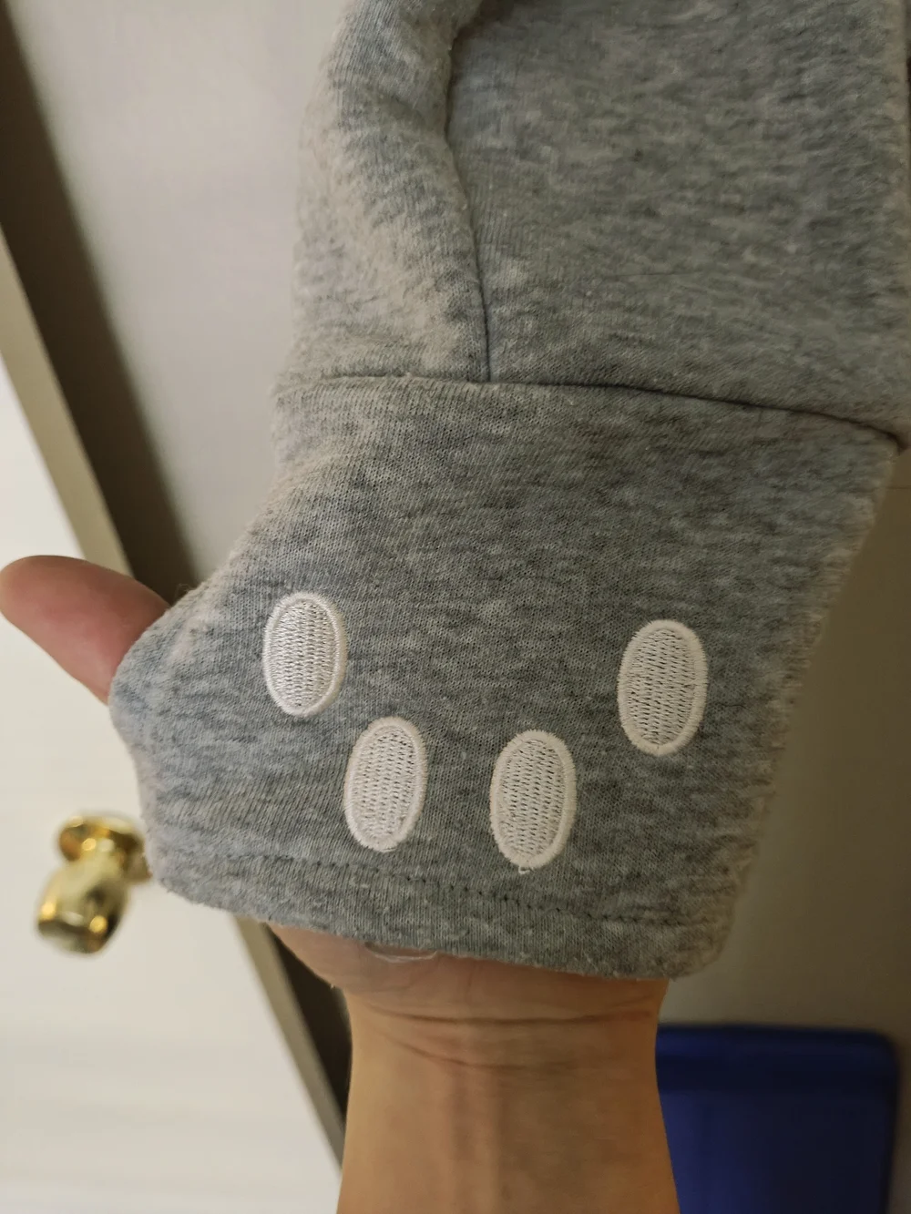 Grey Cat Carrier Hoodie with Front Pouch - Comfortable Pet Hoodie